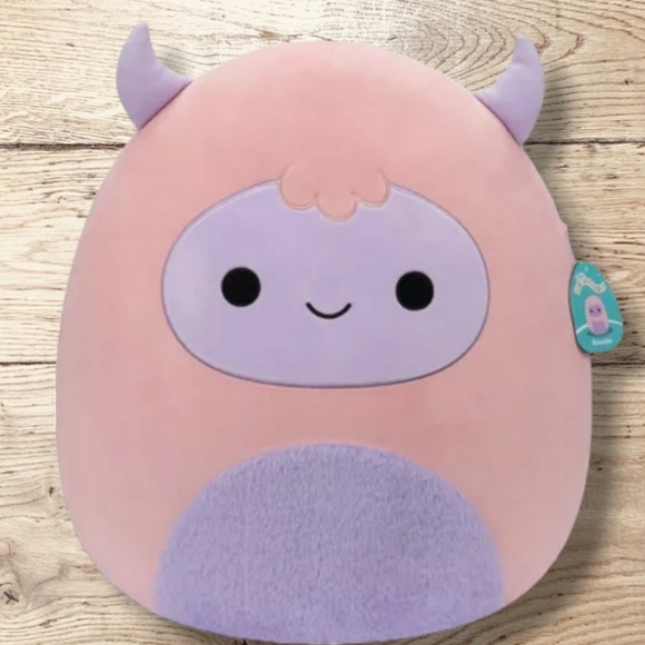 Squishmallows 12” Ronalda Yeti Purple & Pink Plush - Picture 1 of 3